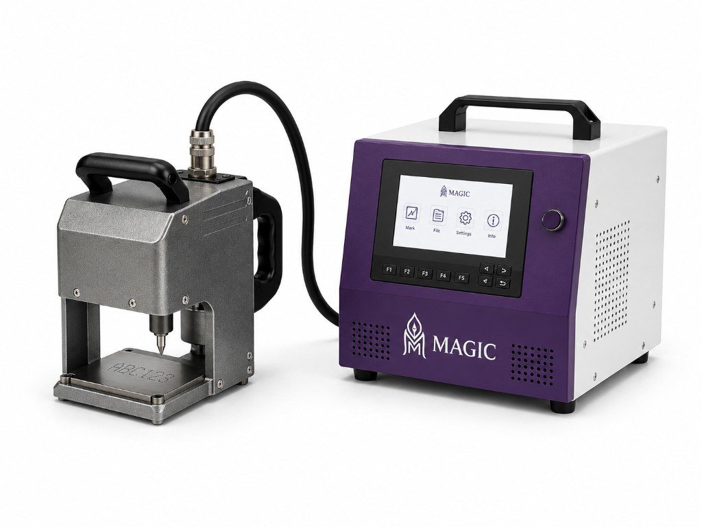 Handheld / portable-head dot peen marking machine